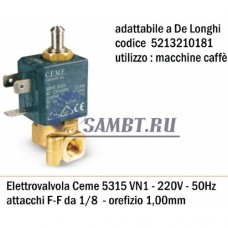 Электроклапан CEME VN1, 5315 F1/8, 220v-50Hz